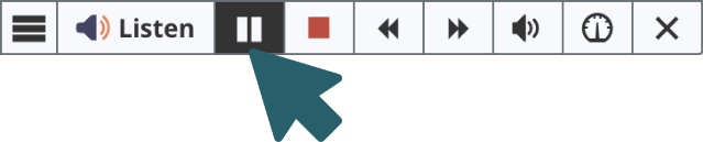 ReadSpeaker pause speech icon